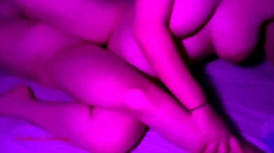 Two passionate BBW lesbians lose themselves in sensual scissoring with intimate foot contact