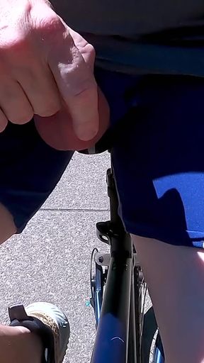 Jaw-dropping moment from &quot;Riding a bike with my cock flashing in a exhibitionist dare&quot;