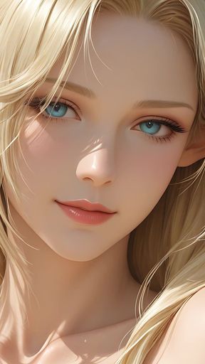 Lustrender Slideshow: Beautiful Nude Elf Woman Flowing Hair Art - Ai Video