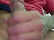 Hand job at work