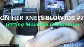 On Her Knees Blowjob #2 - Getting Mouthful of Hot Cum