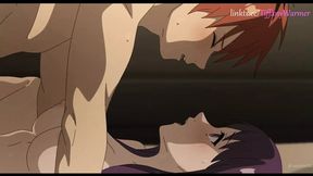 Two animated characters get intimate in a ravishing hentai scene