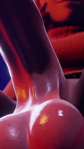Serge3dx Intense Hardcore Sex: Hot Slut Sucking Massive Cock, Deep Throat, and Creamy Anal