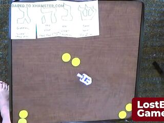 Chelstein and Dee Williams in a game of Strip Dreidel