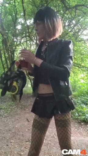 Whore's FanTasme. CAM4 in the Forest of Brunoy91 CuMSLuT in search of Sperm offerings in public