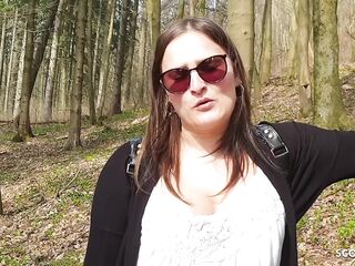 German big beautiful woman College Teen Holly Talk to Public Screw after Uni