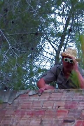 Two hot girls caught in the countryside licking pussy and fucked