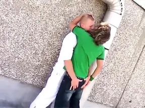 Twink with shaved head fucks ass of a young blond male