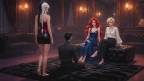 Foot Worship Stories #8: Triple Goddess Foot Training Session
