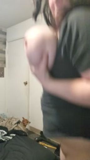 Amatuer Homemade Titty Boxing!