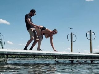 Sex on Lake for ANYONE to See!
