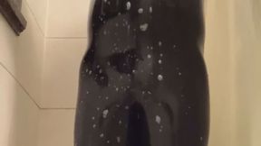 Getting out of a Tight Catsuit in the Shower