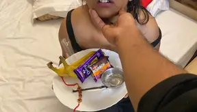India stepsister BF caught talking to Hindi audio.