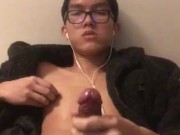 nerdy boy with big cock