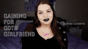 Gaining for Goth Girlfriend - A gaining weight scene featuring: BHM, WGE, eating encouragement, feederism, and femdom POV - 1080 MP4