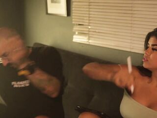 Stepfather leaves his stepdaughter Tiny eighteen alone with her stepbro and they screw until squirt!