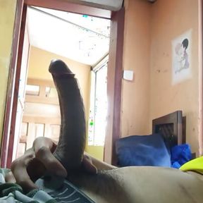 big cock of man masturbating uncensored