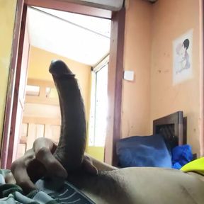 big cock of man masturbating uncensored