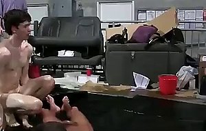 College guy gives blowjob and gets jizz sprayed