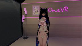 Nyaa! A futa'_s date with her kitty VRchat erp