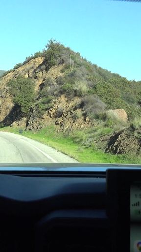 Amateur Model BTS car fun and vacation and massive foreplay in the car warming your cock up for later POV   Clip 3