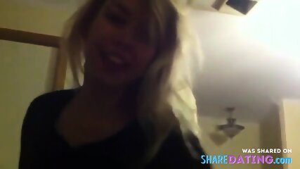 Blonde girl met on tinder craves for a good fucking