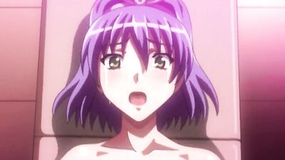 Watch this cartoon teen get her purple hair plastered with cum while getting pounded by a monster cock