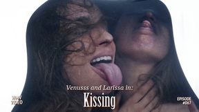 Two blondes kissing encased in nylon! (WMV VIDEO)