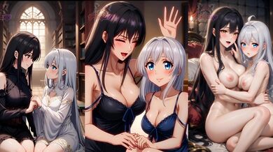 The seductive kiss in the library.