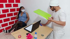 The Boss Subdues Her Employee and Ends up Fucking Him in the Office