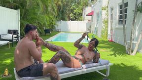 connie perignon fuck with dave candle on her garden cum on feet