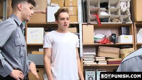 Twink suspect's hammering bare in a hard, interracial threesome with hung officers