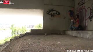 I GET CAUGHT Sindys Sinful Street Art Session Gone HORRIBLY WRONG!