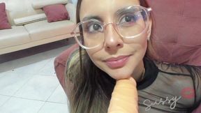 Deep Blowjob of a Very Horny Pregnant Woman