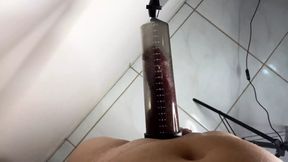 Well Endowed Young Man Took His Stepdad&#039;s Penis Pump and Got an Even Bigger Cock