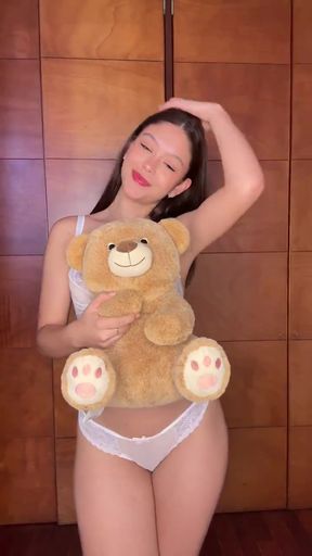 Teddy bear selfie