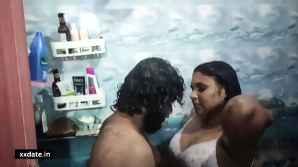 Malayali desi couple saree bath with sex day after marriage