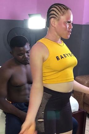 Sexy Albino Running From a BBC