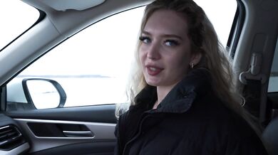 Blonde deep throat cock hungry college slut takes it hard