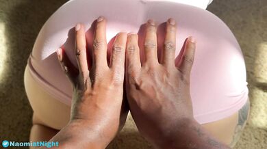 Cute Stepsis Rips a Hole In Her Shorts While Showing Off Her Flexibility