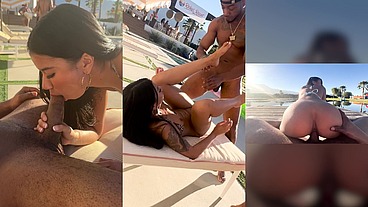Ameena Fucks at Resort Orgy