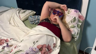 Chubby whore Cali going to bed