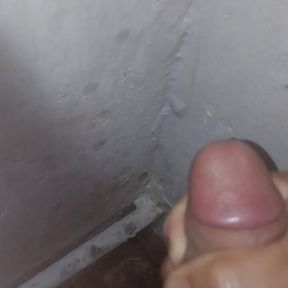 Masturbation with me alone in toilets