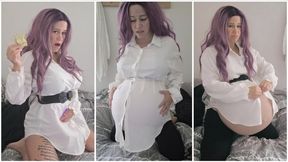 Fast pregnancy , cuminflation belly