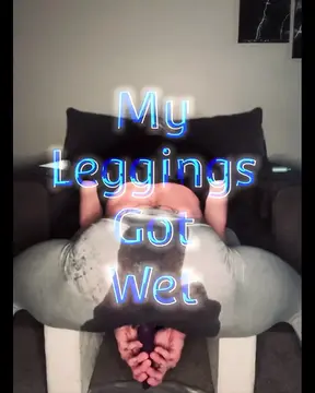 Tight wet leggings turn MILF into horny mess