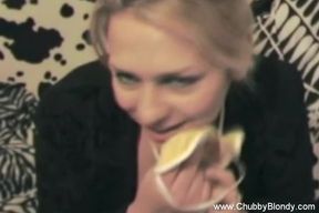 Blonde Bombshell A Chubby Goddess of Desire and Sex
