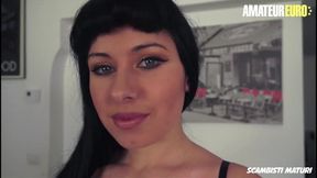 AMATEUREURO - First Time Anal For Big Natural Tits Luna Oara