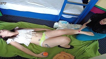 Anastasia Rose gets diapered by Luna Dawn for wetting pants