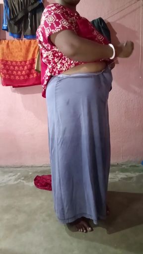 Saree Dropping After Bath Sfw 2