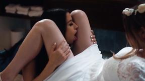 ”PureTaboo: Sexy bride has hottie-on-hottie sex with the ebony sheep of the family”